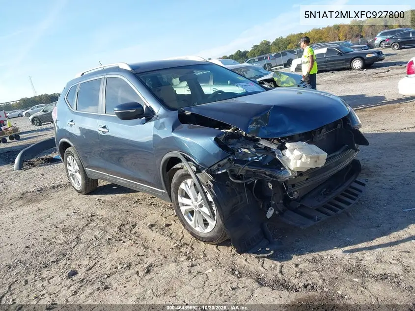 NISSAN ROGUE 2015, VIN 5N1AT2MLXFC927800