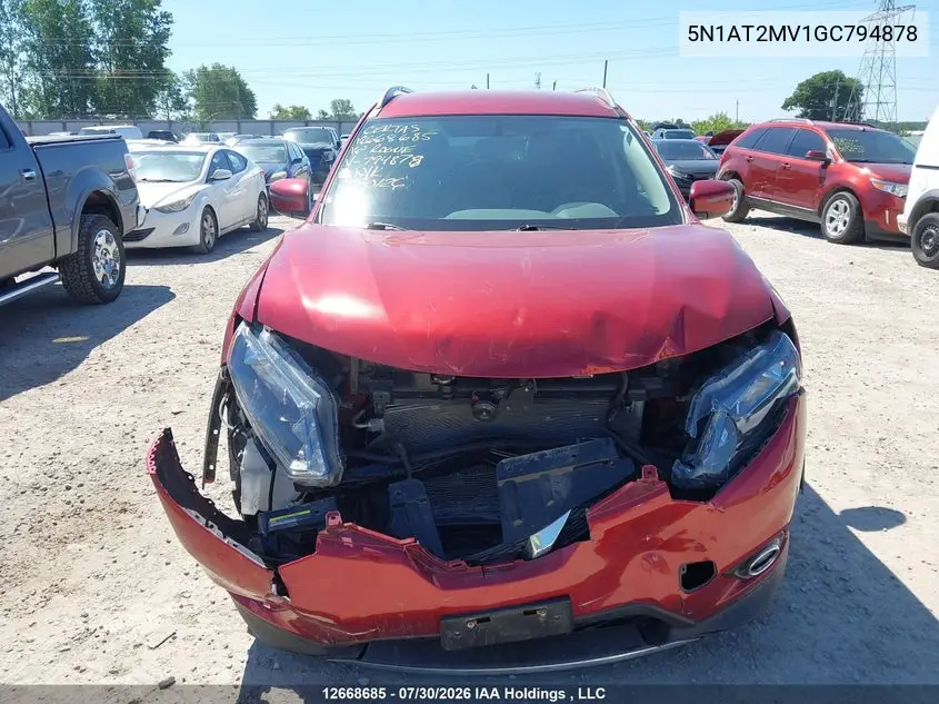 2016 NISSAN ROGUE VIN 5N1AT2MV1GC794878 — фото 11