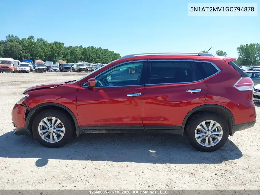 2016 NISSAN ROGUE VIN 5N1AT2MV1GC794878 — фото 13