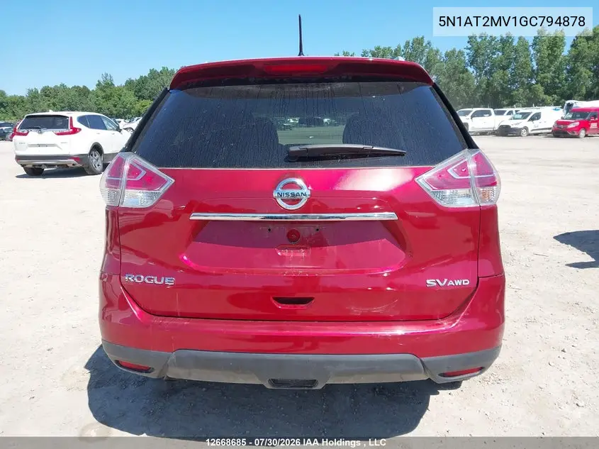 2016 NISSAN ROGUE VIN 5N1AT2MV1GC794878 — фото 15