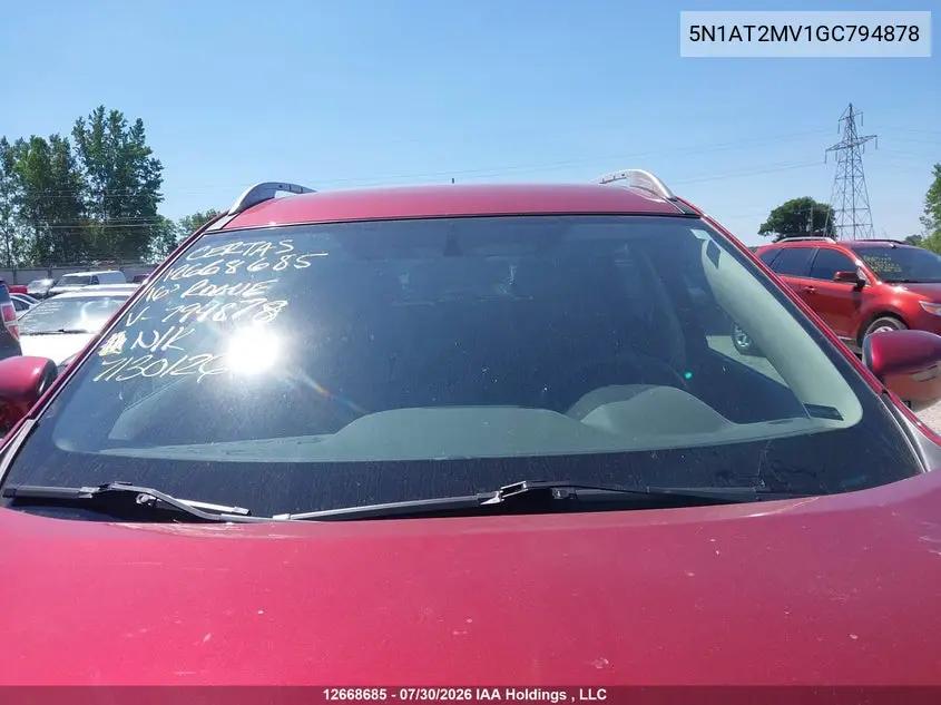 2016 NISSAN ROGUE VIN 5N1AT2MV1GC794878 — фото 16