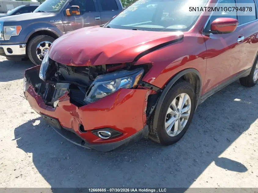 2016 NISSAN ROGUE VIN 5N1AT2MV1GC794878 — фото 18