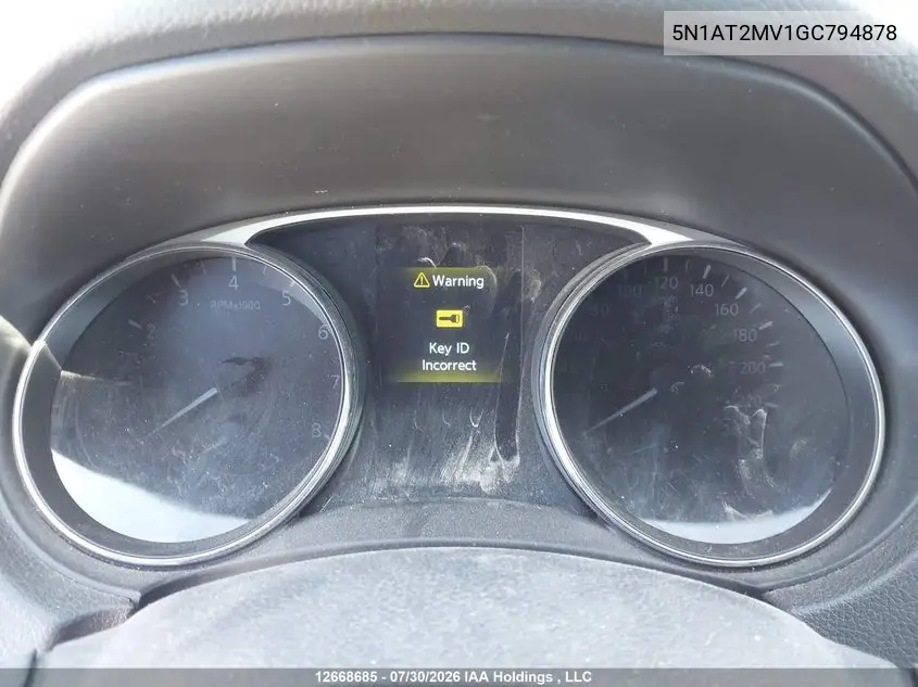 2016 NISSAN ROGUE VIN 5N1AT2MV1GC794878 — фото 7