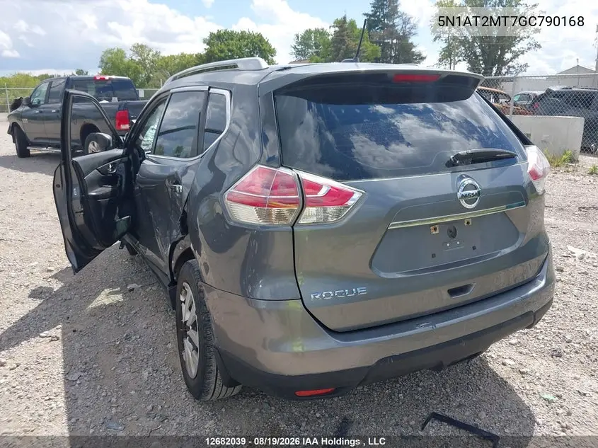 2016 NISSAN ROGUE VIN 5N1AT2MT7GC790168 — фото 3