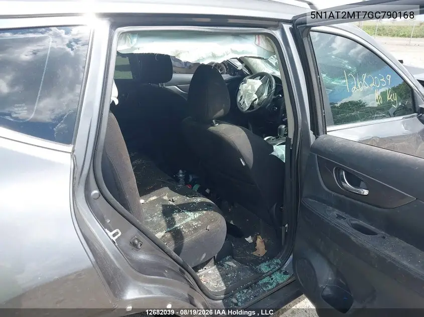 2016 NISSAN ROGUE VIN 5N1AT2MT7GC790168 — фото 8