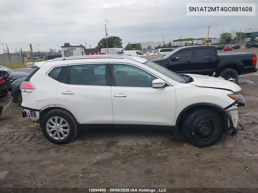 2016 NISSAN ROGUE VIN 5N1AT2MT4GC881608 — фото 12
