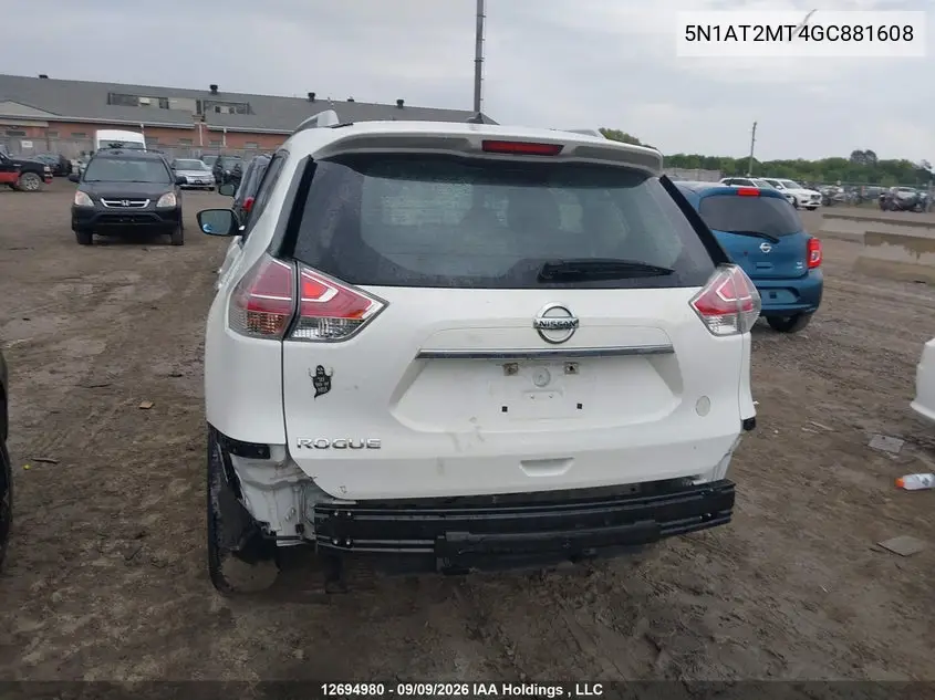 2016 NISSAN ROGUE VIN 5N1AT2MT4GC881608 — фото 15