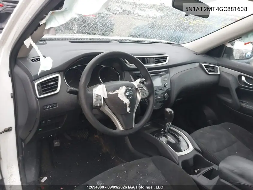 2016 NISSAN ROGUE VIN 5N1AT2MT4GC881608 — фото 17