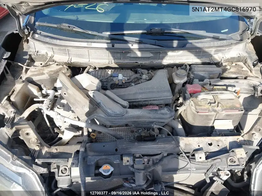 2016 NISSAN ROGUE VIN 5N1AT2MT4GC816970 — фото 10