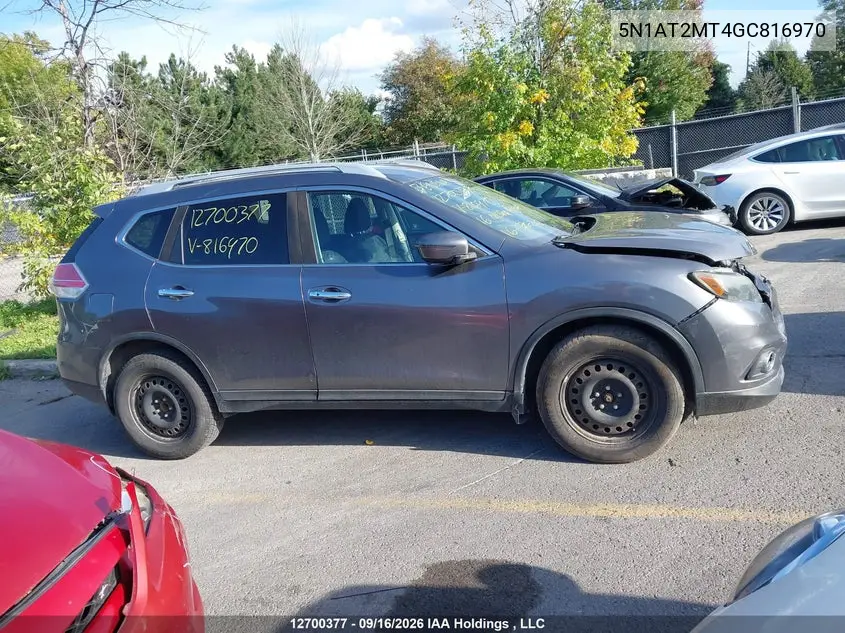 2016 NISSAN ROGUE VIN 5N1AT2MT4GC816970 — фото 13