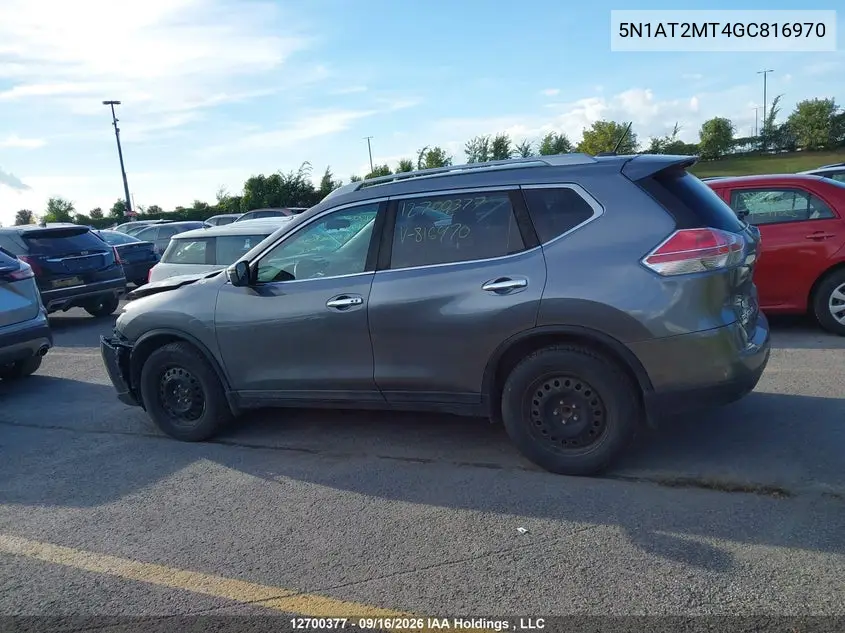 2016 NISSAN ROGUE VIN 5N1AT2MT4GC816970 — фото 14