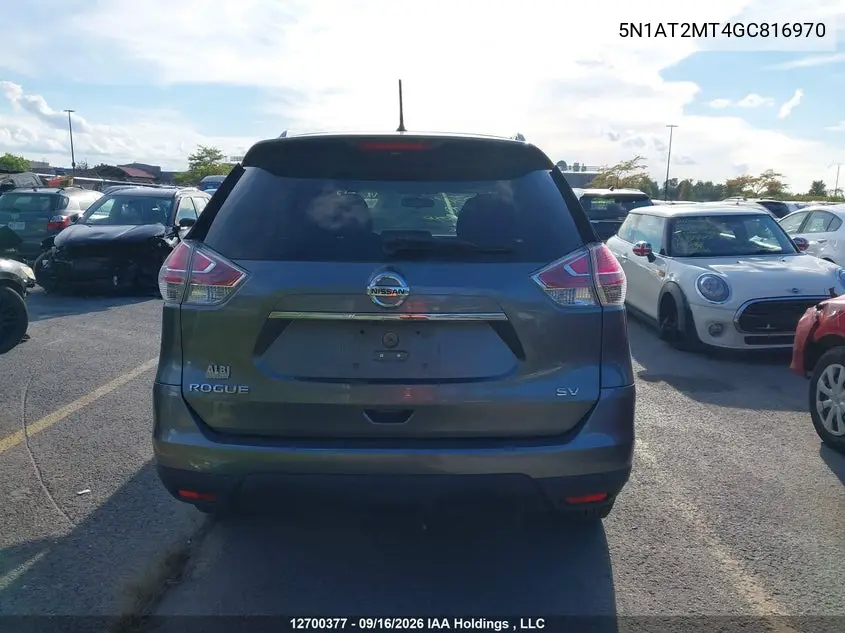 2016 NISSAN ROGUE VIN 5N1AT2MT4GC816970 — фото 16