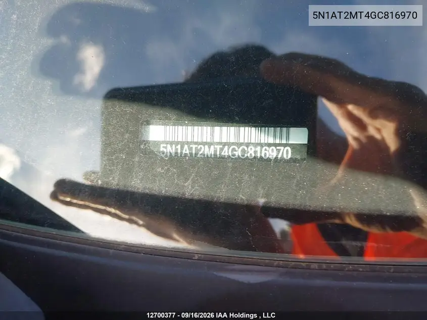 2016 NISSAN ROGUE VIN 5N1AT2MT4GC816970 — фото 19
