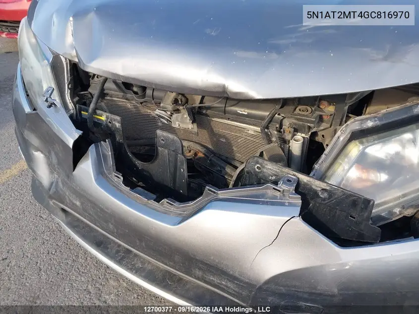 2016 NISSAN ROGUE VIN 5N1AT2MT4GC816970 — фото 6