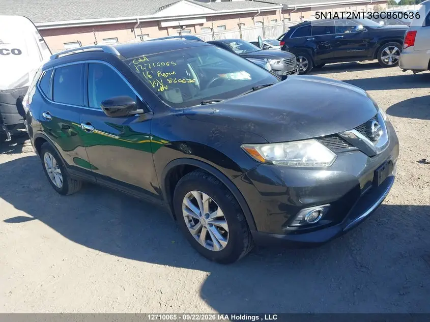 NISSAN ROGUE 2016, VIN 5N1AT2MT3GC860636
