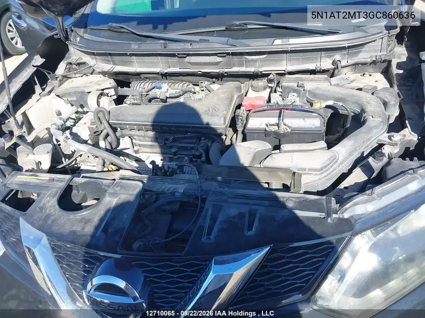 2016 NISSAN ROGUE VIN 5N1AT2MT3GC860636 — фото 10