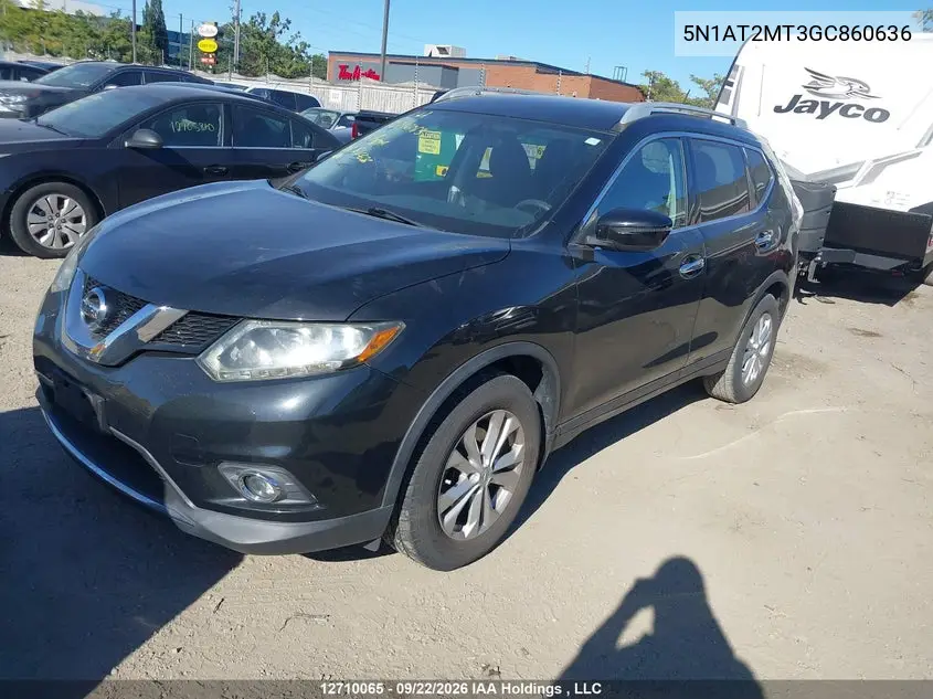 2016 NISSAN ROGUE VIN 5N1AT2MT3GC860636 — фото 2