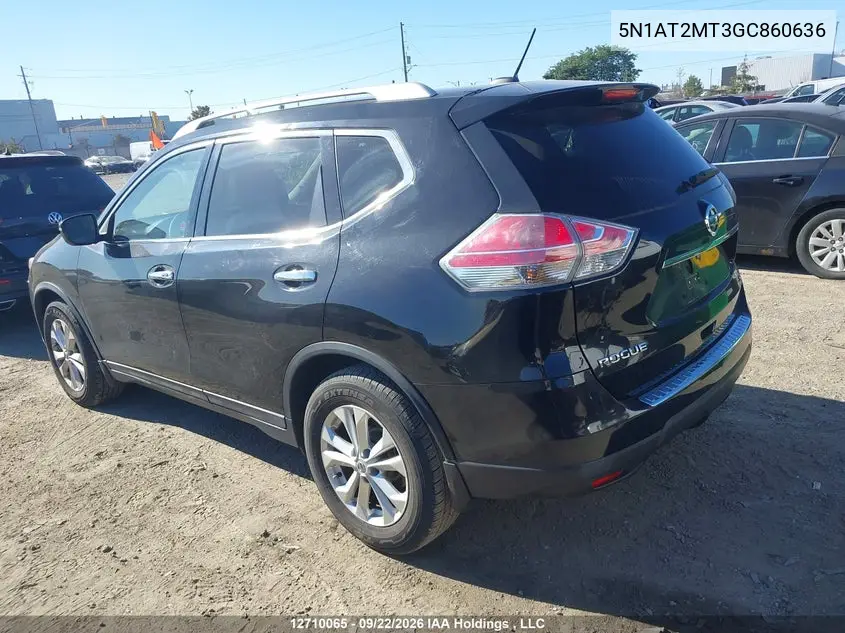 2016 NISSAN ROGUE VIN 5N1AT2MT3GC860636 — фото 3