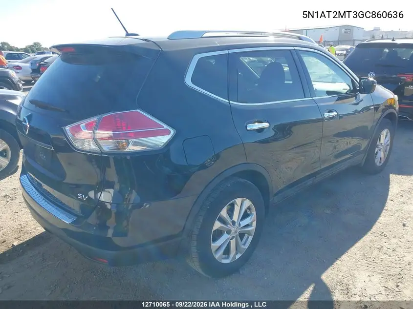 2016 NISSAN ROGUE VIN 5N1AT2MT3GC860636 — фото 4