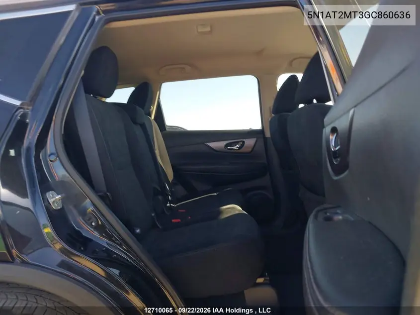2016 NISSAN ROGUE VIN 5N1AT2MT3GC860636 — фото 8