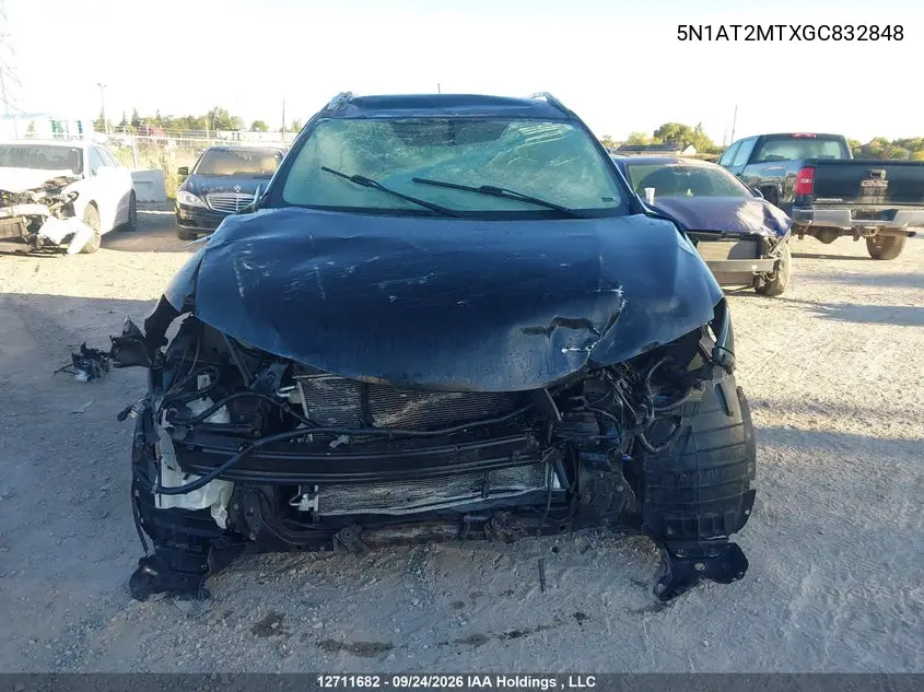 2016 NISSAN ROGUE VIN 5N1AT2MTXGC832848 — фото 10