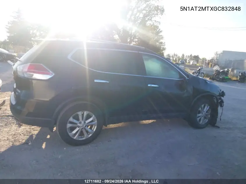 2016 NISSAN ROGUE VIN 5N1AT2MTXGC832848 — фото 11
