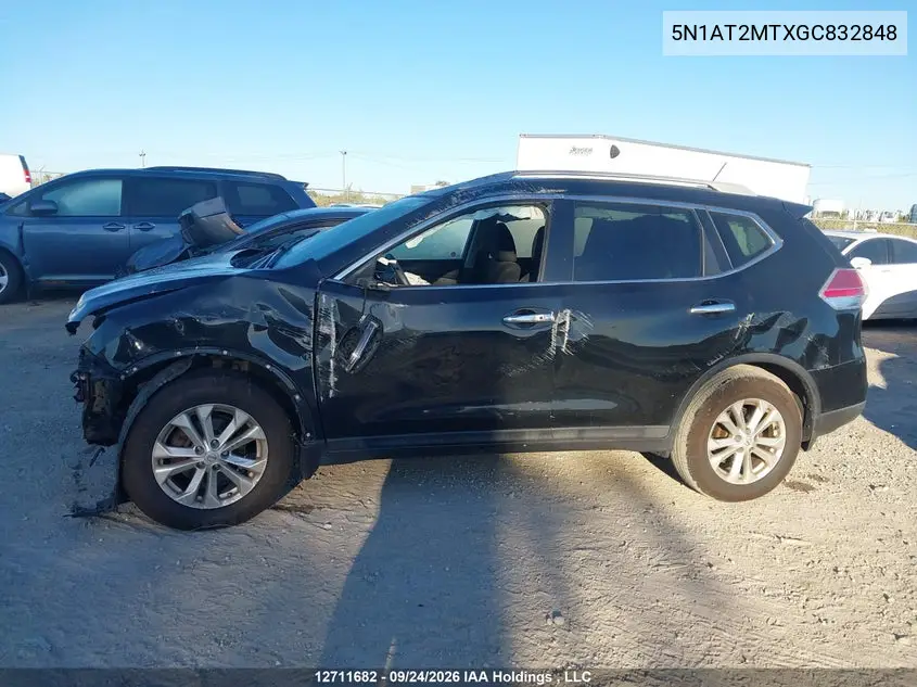 2016 NISSAN ROGUE VIN 5N1AT2MTXGC832848 — фото 12