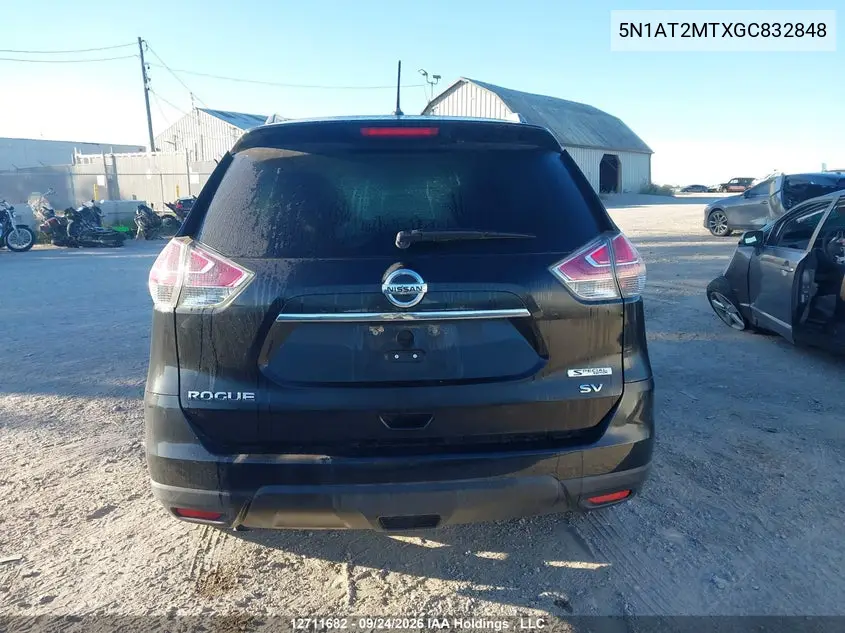 2016 NISSAN ROGUE VIN 5N1AT2MTXGC832848 — фото 14