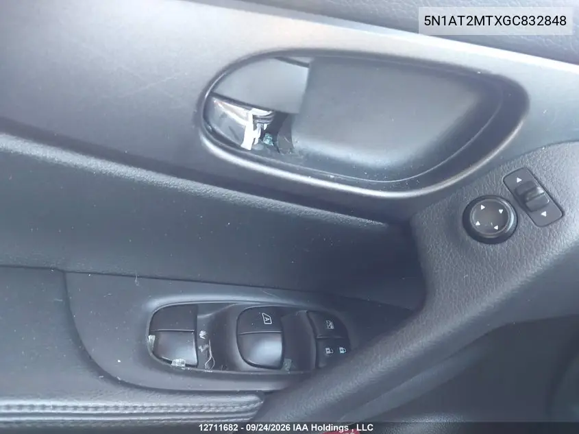 2016 NISSAN ROGUE VIN 5N1AT2MTXGC832848 — фото 17