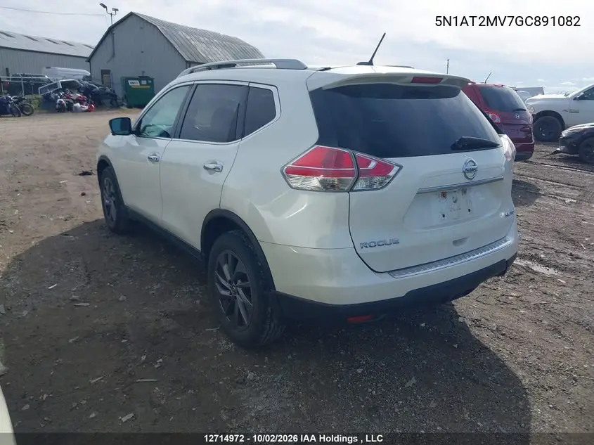 2016 NISSAN ROGUE VIN 5N1AT2MV7GC891082 — фото 3