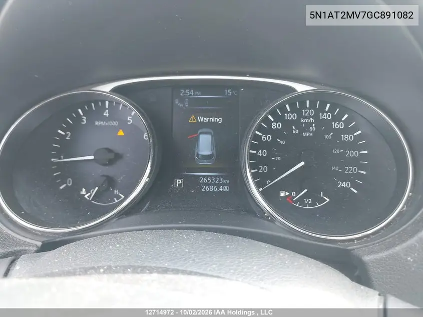 2016 NISSAN ROGUE VIN 5N1AT2MV7GC891082 — фото 7