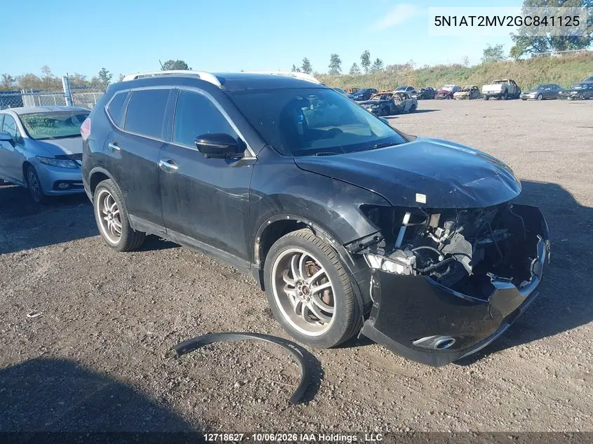 NISSAN ROGUE 2016, VIN 5N1AT2MV2GC841125