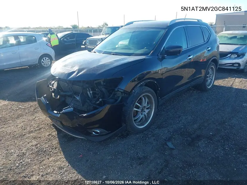 2016 NISSAN ROGUE VIN 5N1AT2MV2GC841125 — фото 2