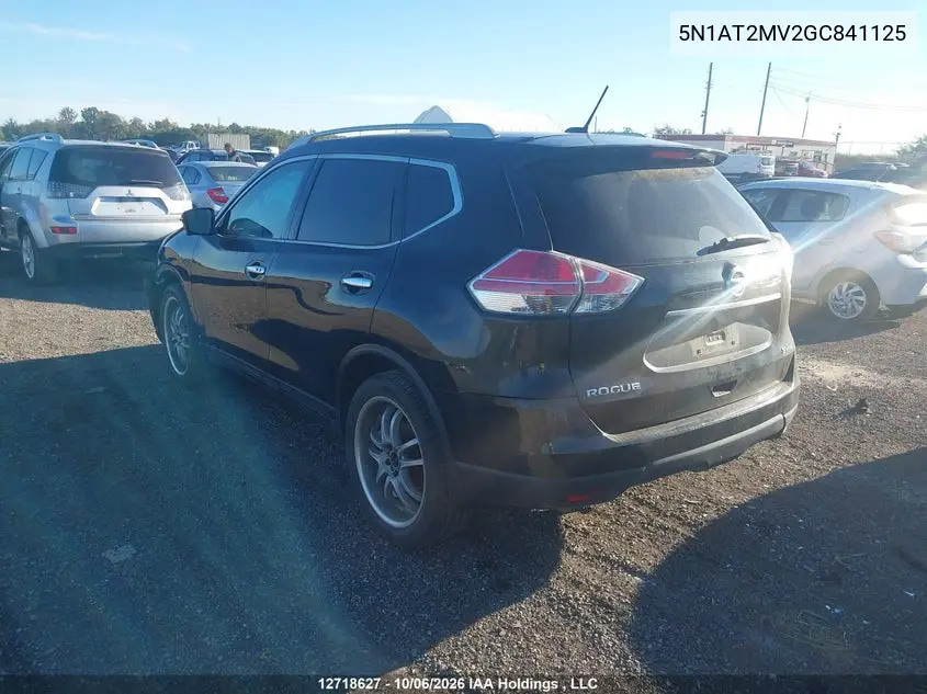 2016 NISSAN ROGUE VIN 5N1AT2MV2GC841125 — фото 3