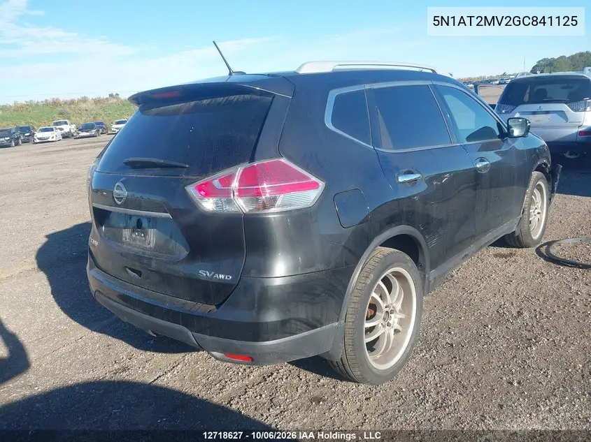 2016 NISSAN ROGUE VIN 5N1AT2MV2GC841125 — фото 4