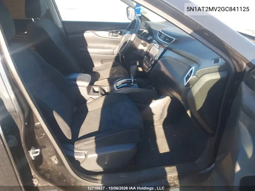 2016 NISSAN ROGUE VIN 5N1AT2MV2GC841125 — фото 5