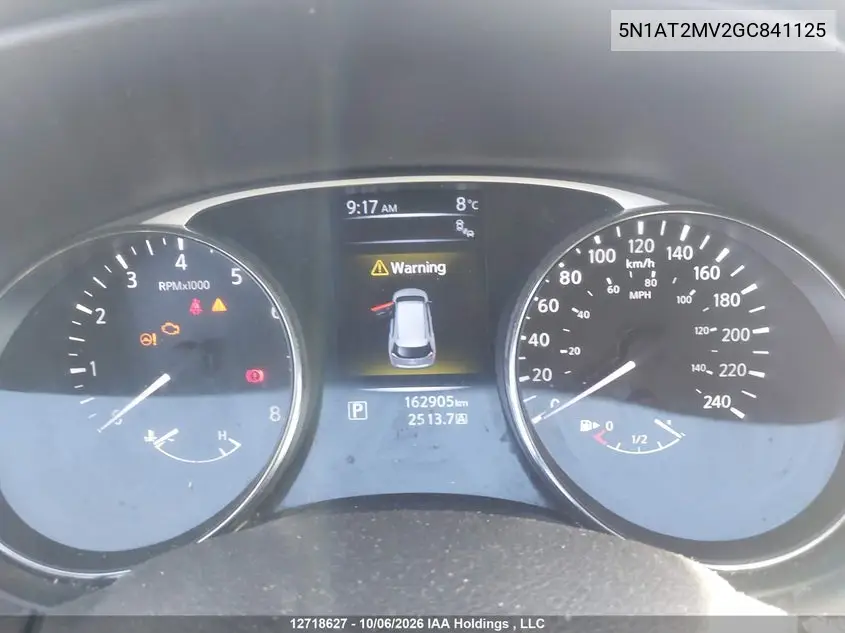 2016 NISSAN ROGUE VIN 5N1AT2MV2GC841125 — фото 7