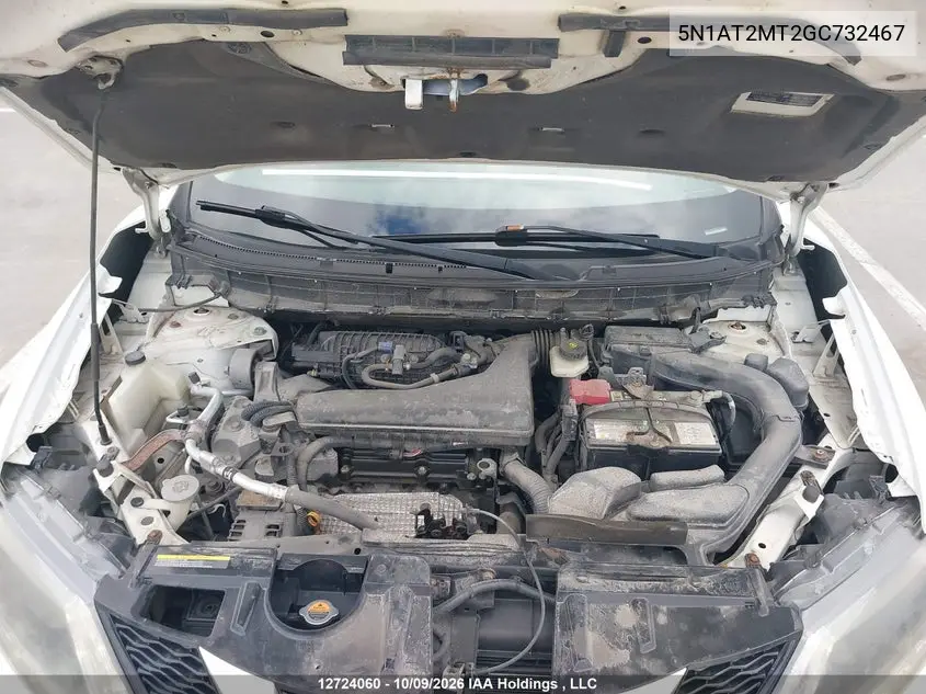 2016 NISSAN ROGUE VIN 5N1AT2MT2GC732467 — фото 10