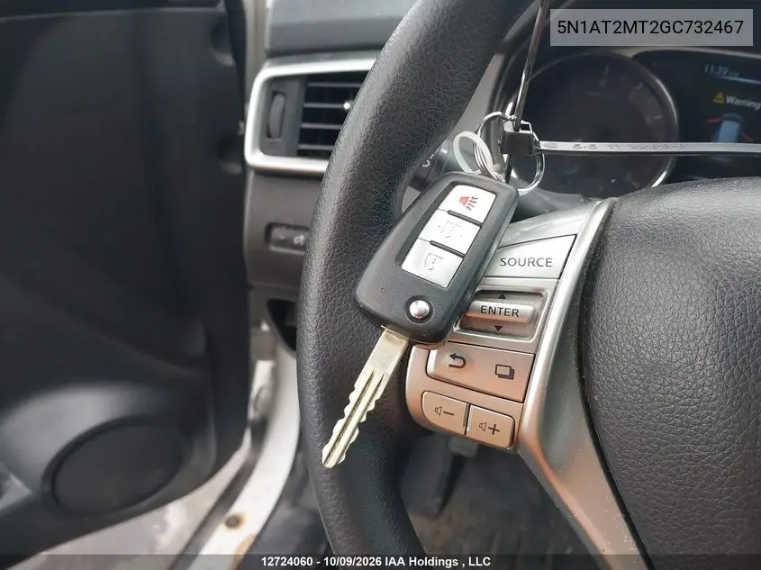 2016 NISSAN ROGUE VIN 5N1AT2MT2GC732467 — фото 11