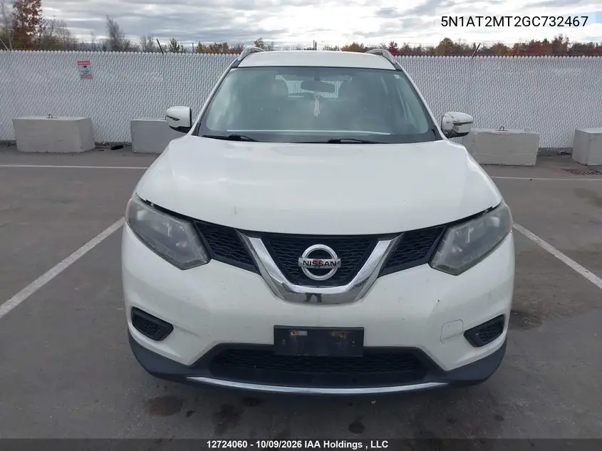 2016 NISSAN ROGUE VIN 5N1AT2MT2GC732467 — фото 12