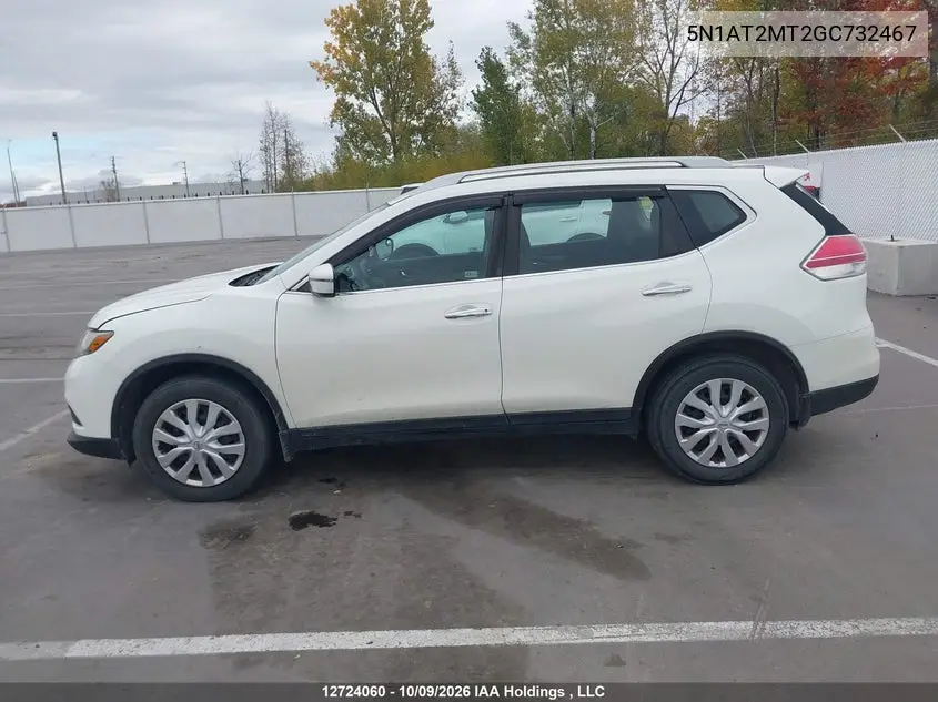 2016 NISSAN ROGUE VIN 5N1AT2MT2GC732467 — фото 14