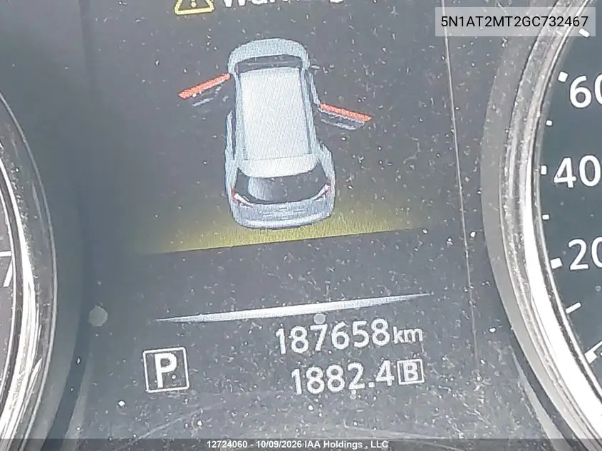 2016 NISSAN ROGUE VIN 5N1AT2MT2GC732467 — фото 15