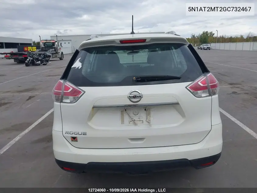 2016 NISSAN ROGUE VIN 5N1AT2MT2GC732467 — фото 16