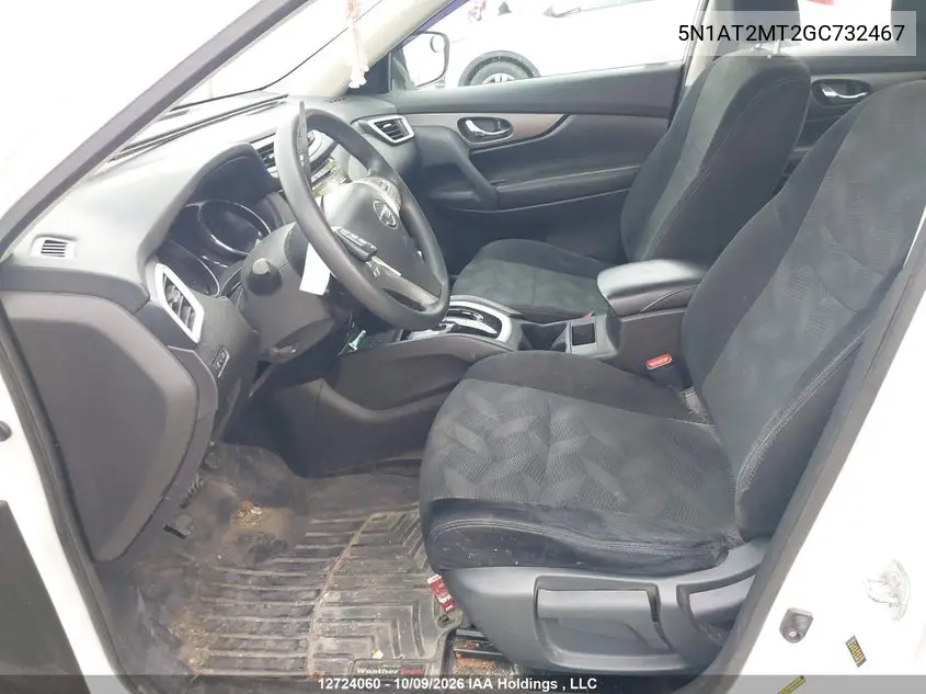 2016 NISSAN ROGUE VIN 5N1AT2MT2GC732467 — фото 5