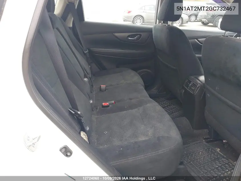2016 NISSAN ROGUE VIN 5N1AT2MT2GC732467 — фото 8