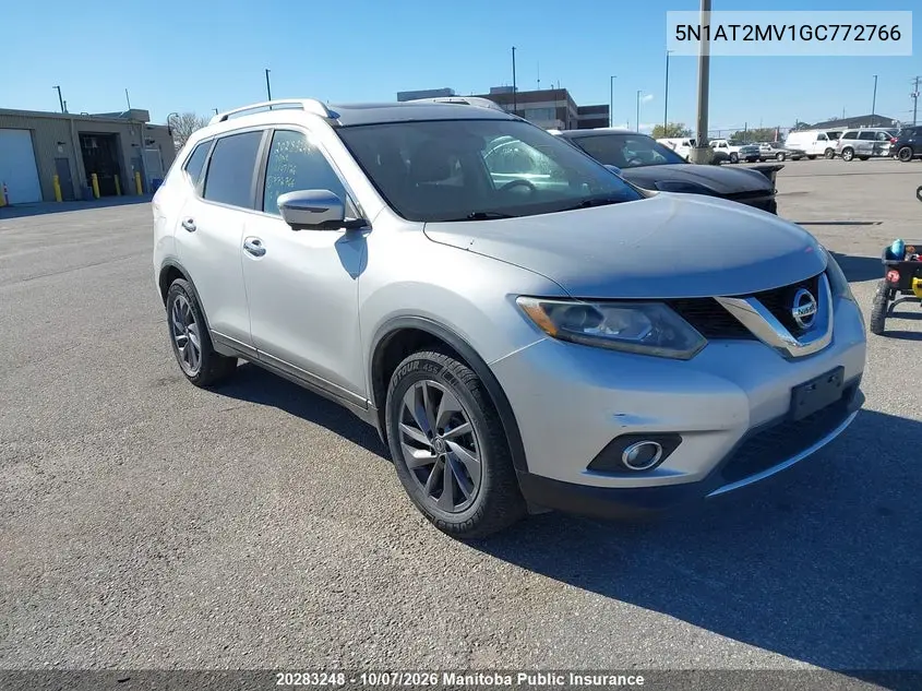 NISSAN ROGUE 2016, VIN 5N1AT2MV1GC772766