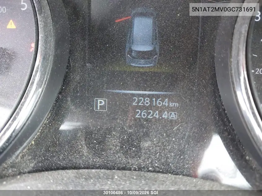 2016 NISSAN ROGUE VIN 5N1AT2MV0GC731691 — фото 15