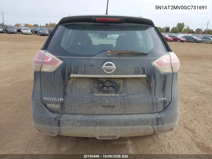 2016 NISSAN ROGUE VIN 5N1AT2MV0GC731691 — фото 16