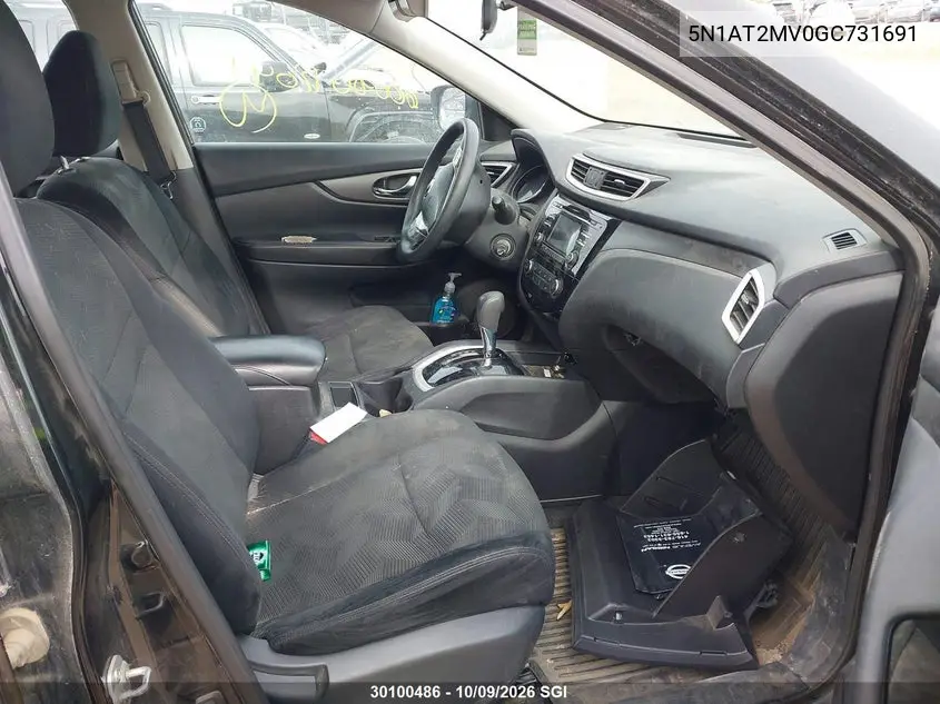 2016 NISSAN ROGUE VIN 5N1AT2MV0GC731691 — фото 5