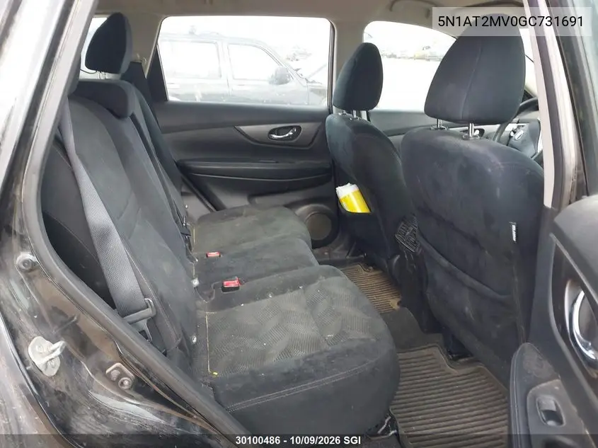 2016 NISSAN ROGUE VIN 5N1AT2MV0GC731691 — фото 8